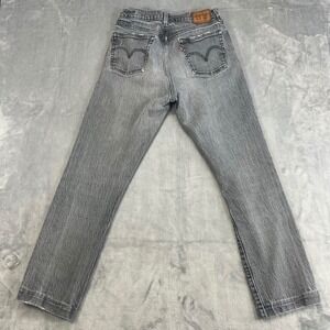 LEVI'S 501XX Jeans Women Size 29x32‎ ALTERED 27.5" Inseam Grey Wash Straight Leg